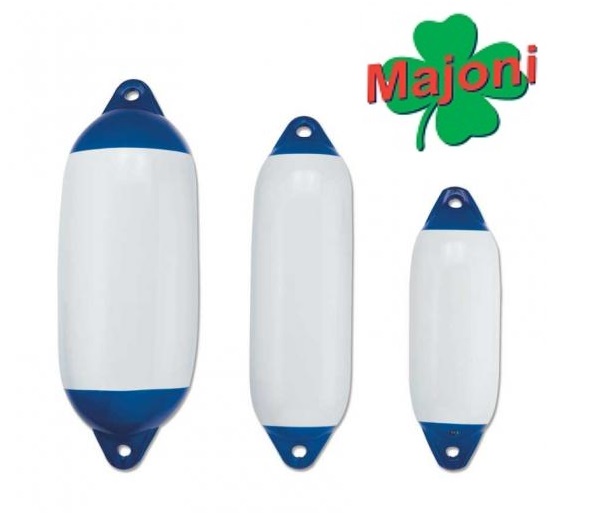 PARABORDO MAJONI Ø 300 X 900 mm BIANCO CON CALOTTA BLU  M5 STAR 