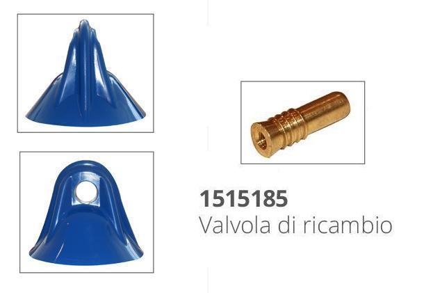 PARABORDO MAJONI Ø 300 X 900 mm BIANCO CON CALOTTA BLU  M5 STAR 