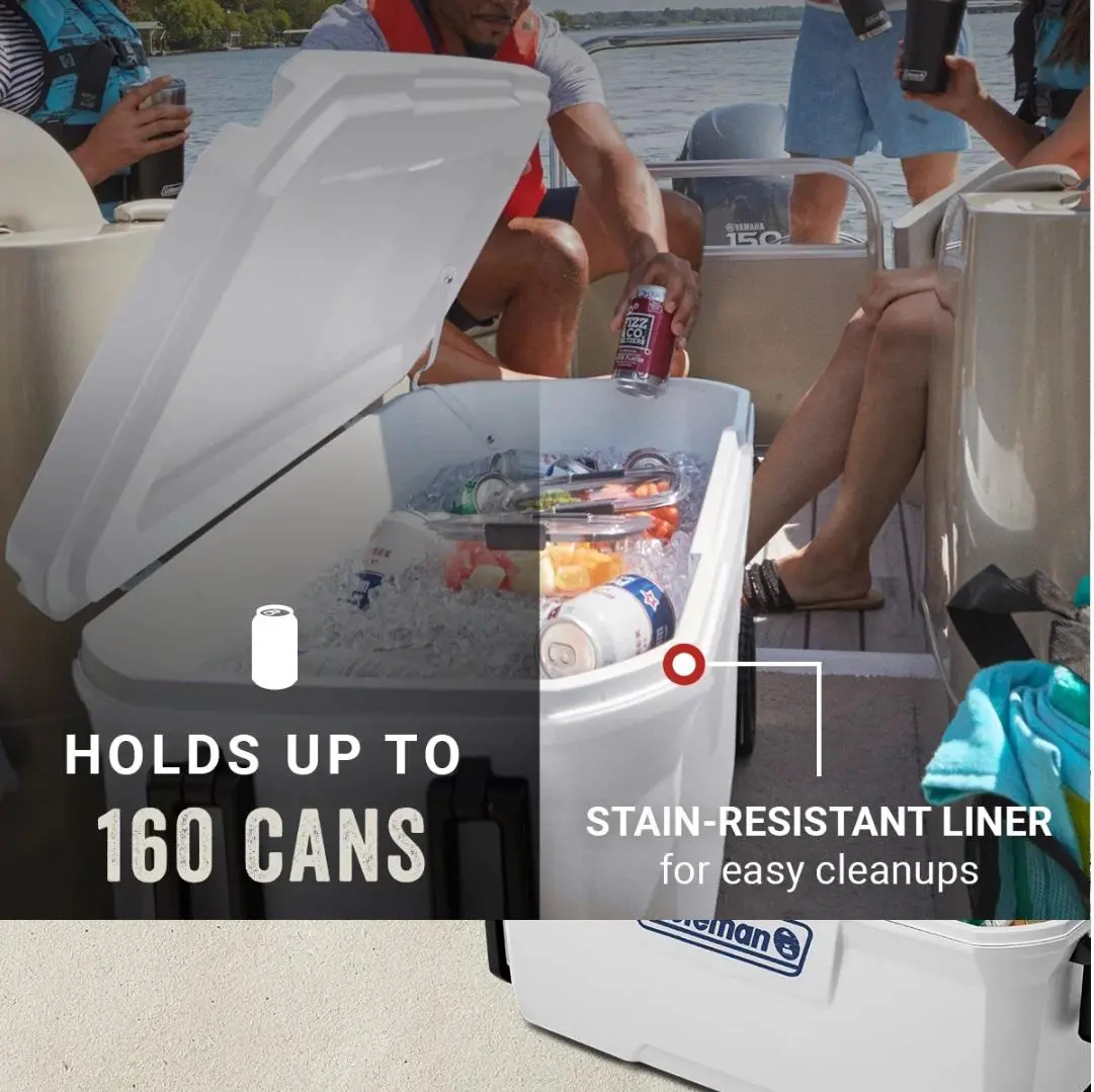 GHIACCIAIA COLEMAN 90 LITRI MODELLO XTREME MARINE PERSONAL 100 CON RUOTE