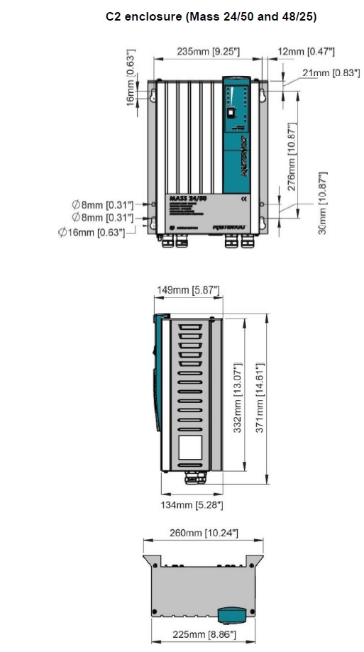 CARICABATTERIE MASTERVOLT MODELLO MASS 24/50-2 IP23