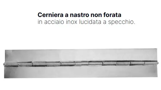 CERNIERA A NASTRO IN ACCIAIO INOX LUCIDO 30 X 0,8 mm BARRA DA 2 METRI