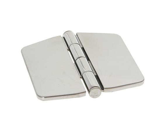 CERNIERA INOX 74 X 75 nn A PERNO SEMI INCASSO CON COPERTURA ADESIVA