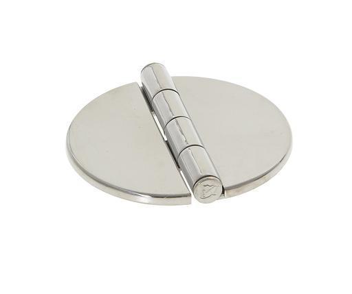 CERNIERA INOX TONDA DA 66 mm CON COPERTURA INOX ADESIVA