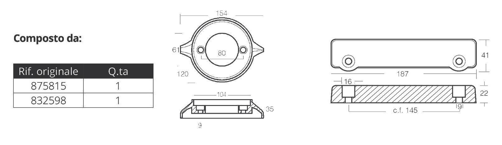 KIT VOLVO PENTA 280