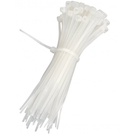 FASCETTA CABLAGGIO NYLON BIANCO PEZZI 100 LUNGA 365 X 7,6 mm