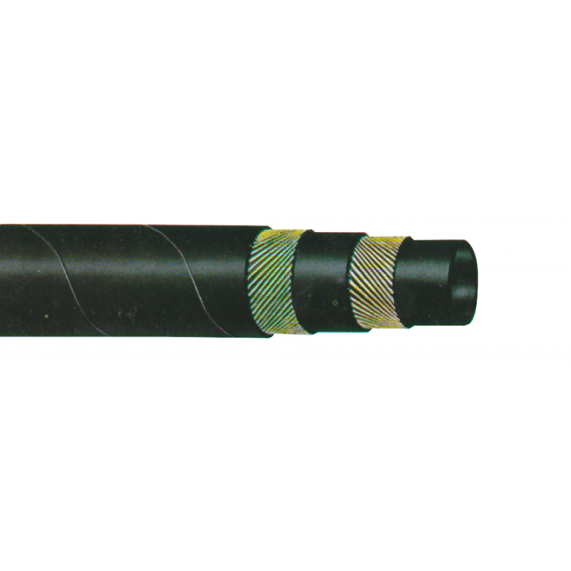 TUBO PER ACQUA CALDA IN GOMMA NERO 20 METRI Ø 15 mm