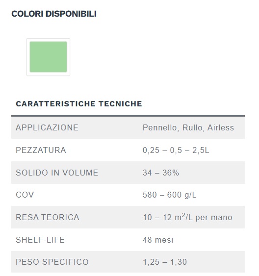 METAL PRIMER 0,5 LT COLORE VERDE AGRAPPANTE PER ANTIVEGETATIVE SU PARTI METALLICHE