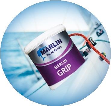 MARLIN GRIP VERNICE ANTISDRUCCIOLO DA 1 LT. COLORE GRIGIO CHIARO PER COPERTE CALPESTI PONTI PASSERELLE