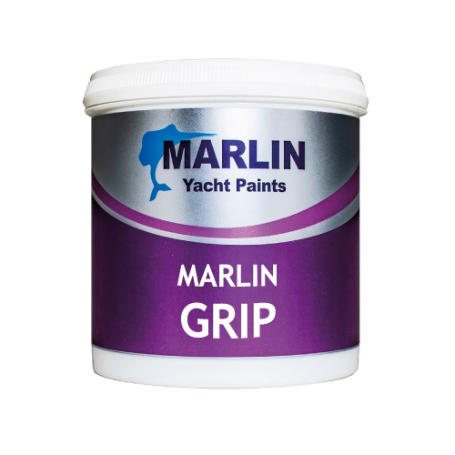 MARLIN GRIP VERNICE ANTISDRUCCIOLO DA 1 LT. COLORE GRIGIO CHIARO PER COPERTE CALPESTI PONTI PASSERELLE