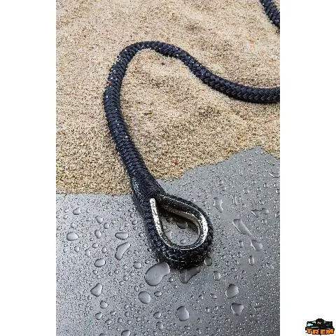Cime di ormeggio impiombate ad alta tenacità doppia treccia colore nero ø mm. 20Lungh. mt 12