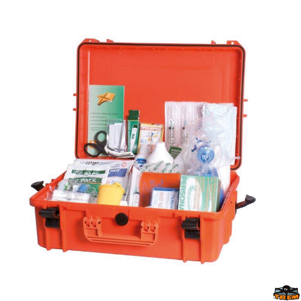 Cassetta pronto soccorso tabella A misure in cm. 55,5 X 42,8 X 21,1 altezza