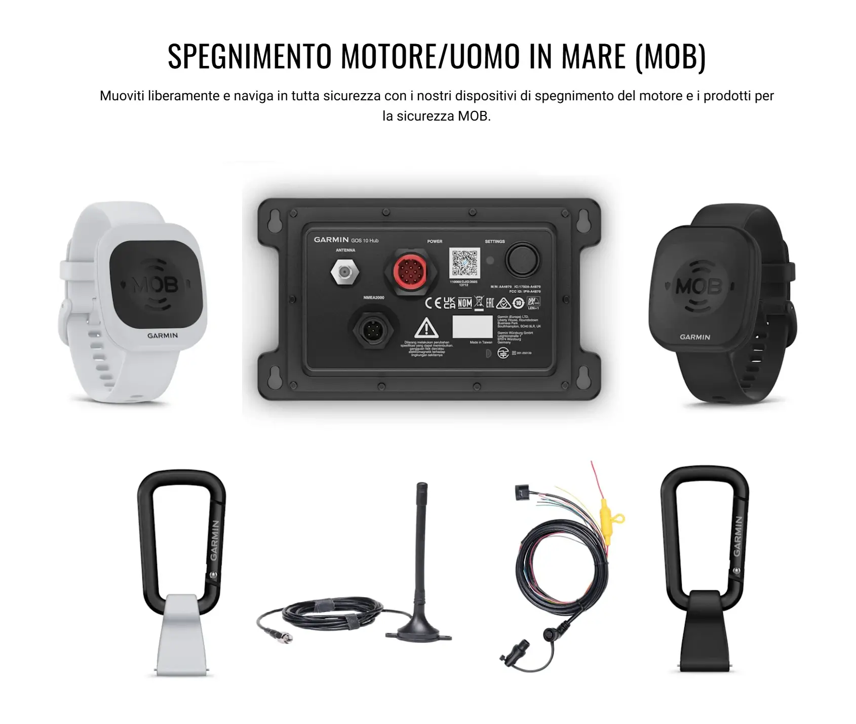 SISTEMA GARMIN ON BOARD CON SPEGNIMENTO MOTORE | MOB