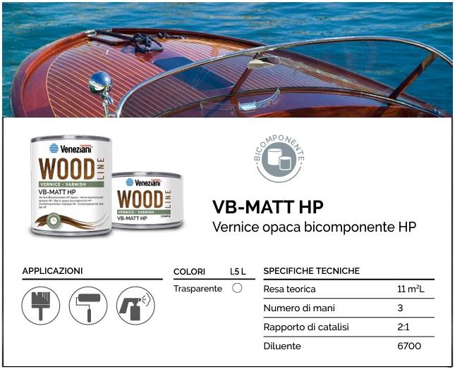 VB-MATT HP COMP. B VERINCE OPACA BICOMPONENTE DA 0,5 LT